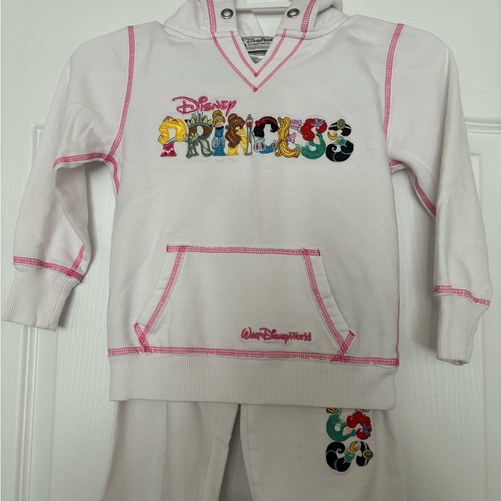 Walt Disney World - Disney Princess White and Pink Hoodie Set